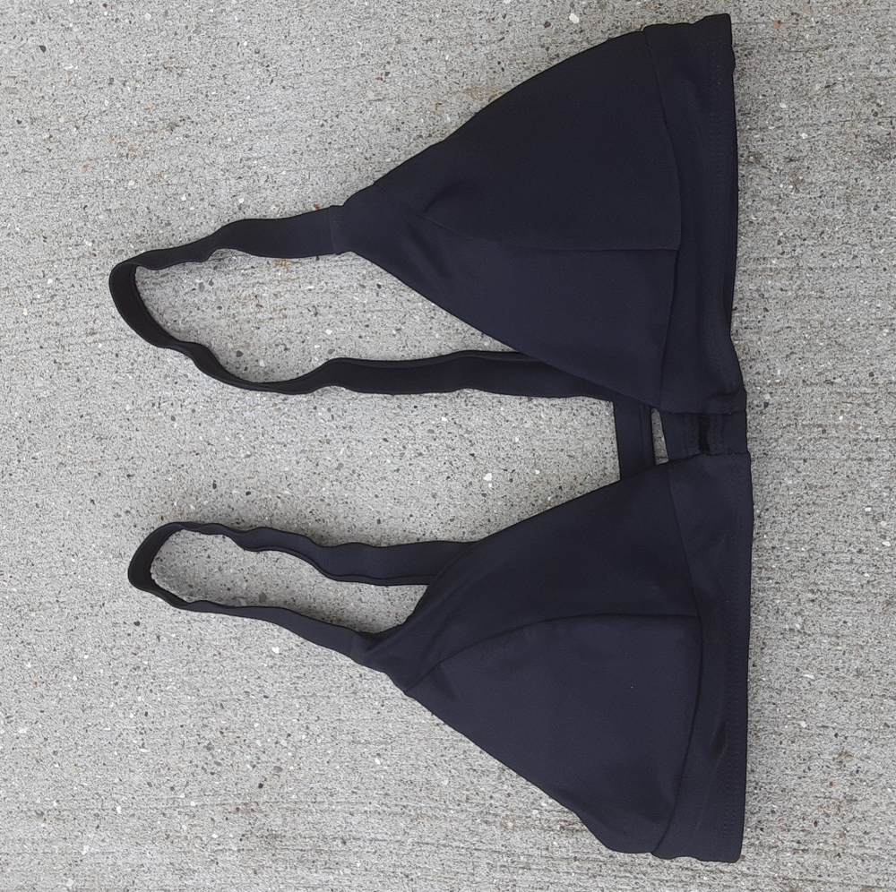 Black bathing suit top